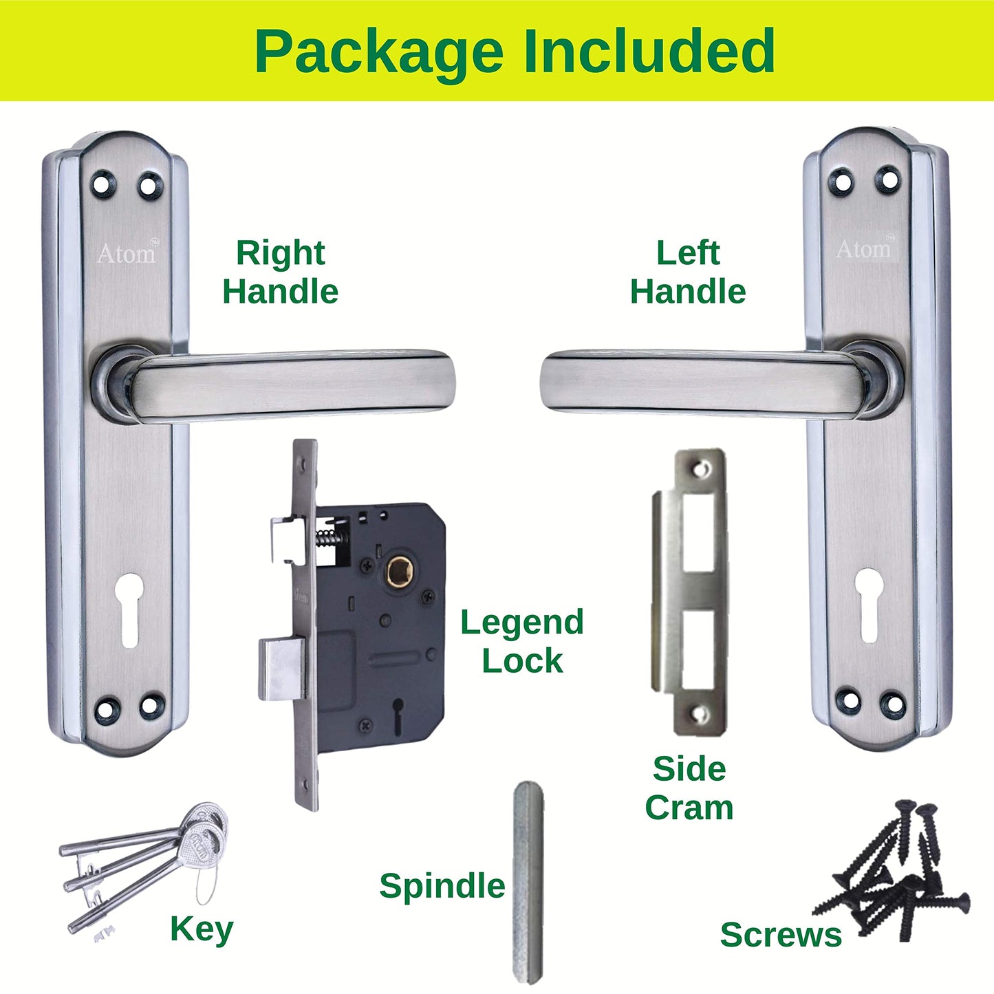 Abbasali Door Handle Full set SNCP