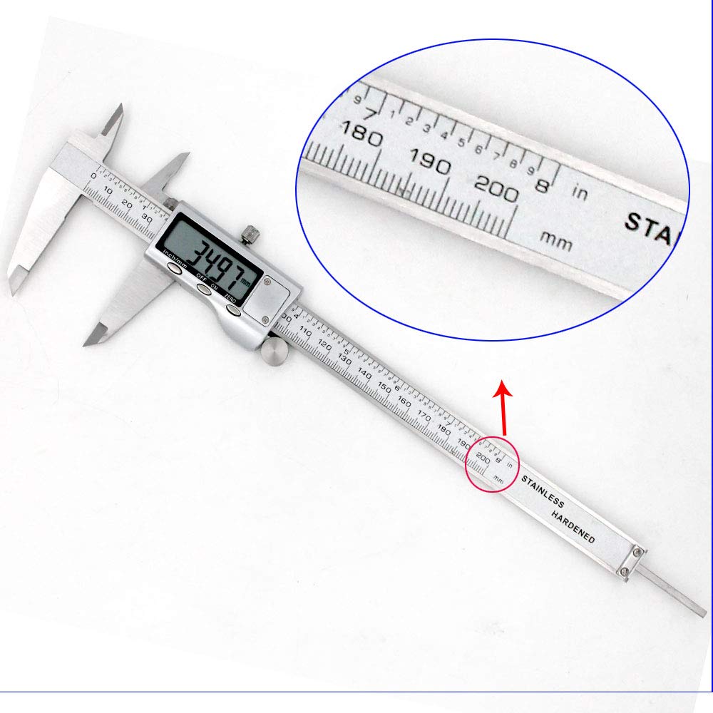 Abbasali Stainless LCD Electronic Digital Vernier Caliper Micrometer 150mm To 6inch