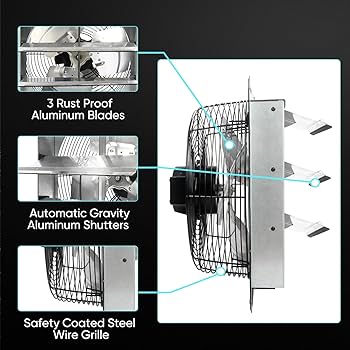 Templair Auto Shutter Exhaust Fan 9 inch