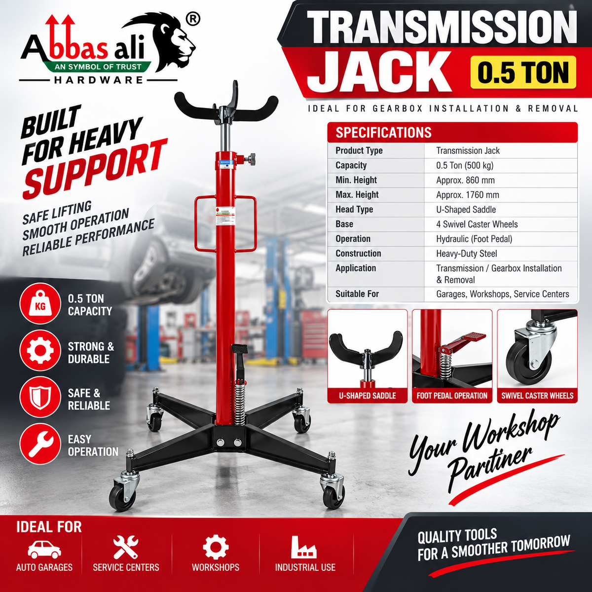Transmission Jack 0.5 Ton