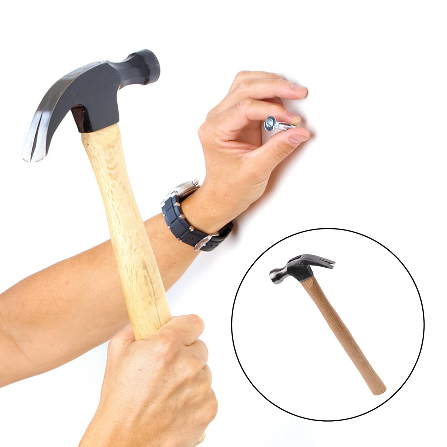 Abbasali Claw Carpenter Hammer With Fiber Handle