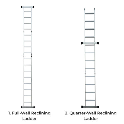 Abbasali Portable & Compact Folding Aluminium Multipurpose Ladder