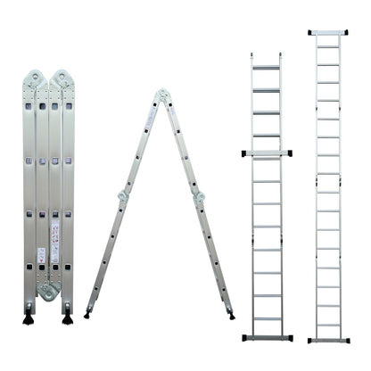 Abbasali Portable & Compact Folding Aluminium Multipurpose Ladder