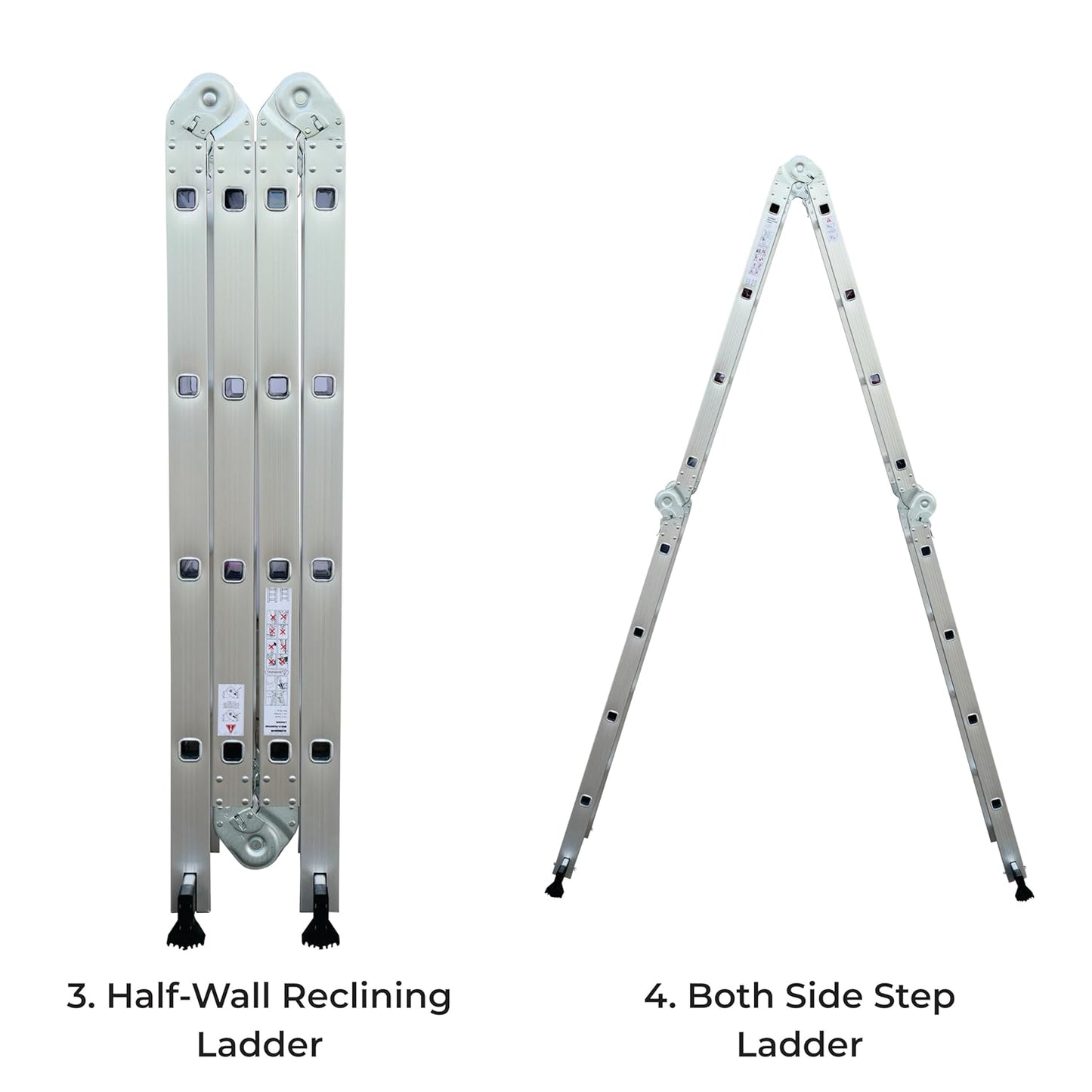 Abbasali Portable & Compact Folding Aluminium Multipurpose Ladder
