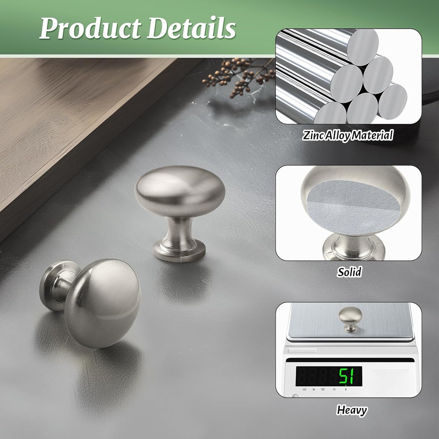 Abbasali Cabinate Knob Sets Of 2 Pieces