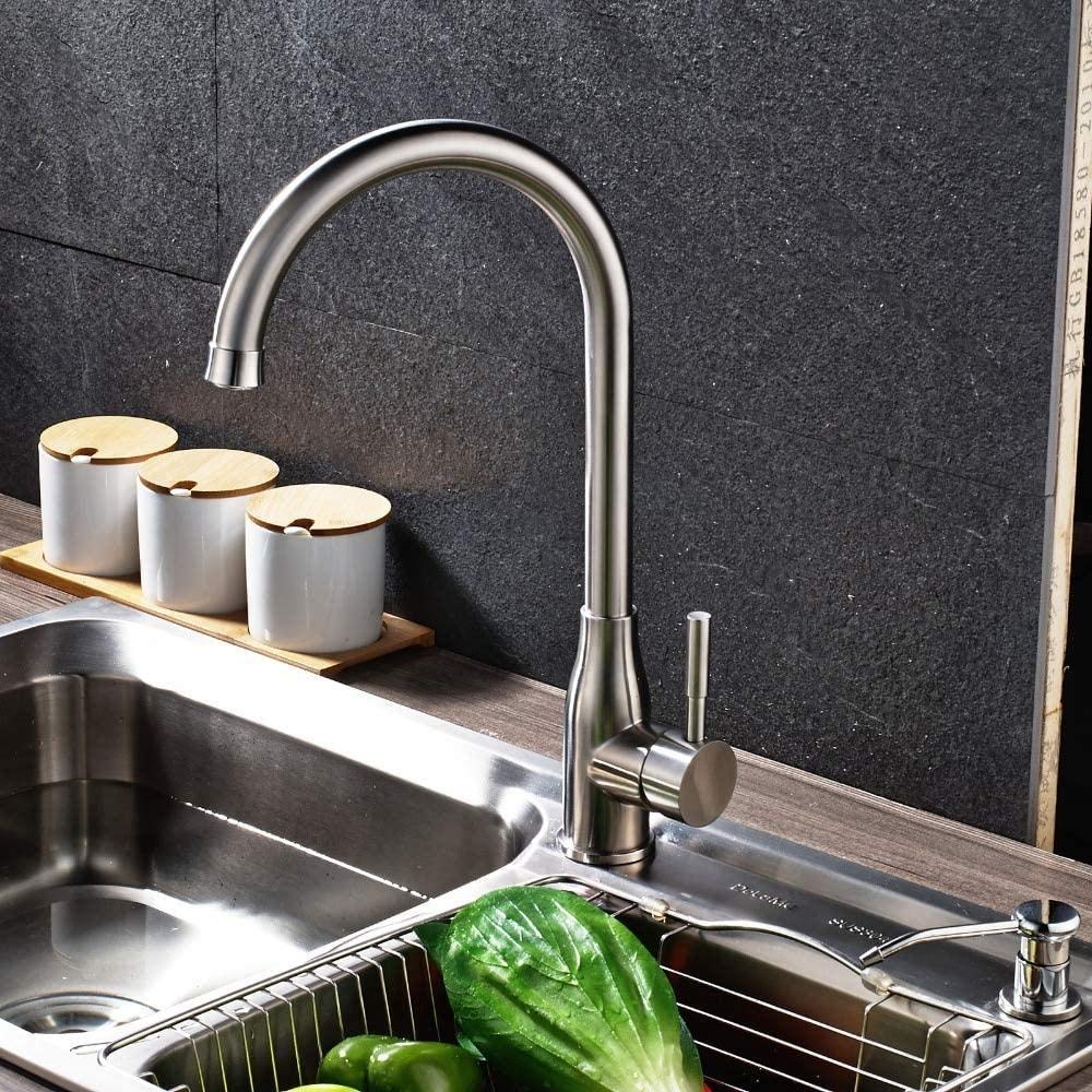Abbasali Stainless Steel Kitchen Bathroom Water Sink Faucet