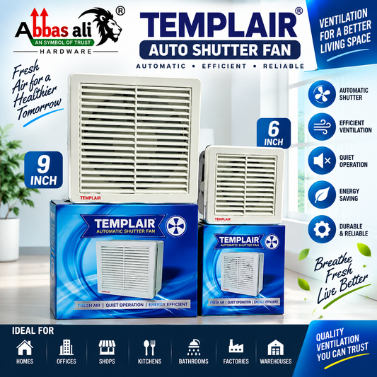 Templair Auto Shutter Exhaust Fan