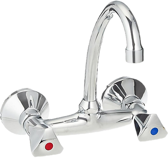 Abbasali Sink Mixer Wall Type Cold And Hot Water Faucet Tap