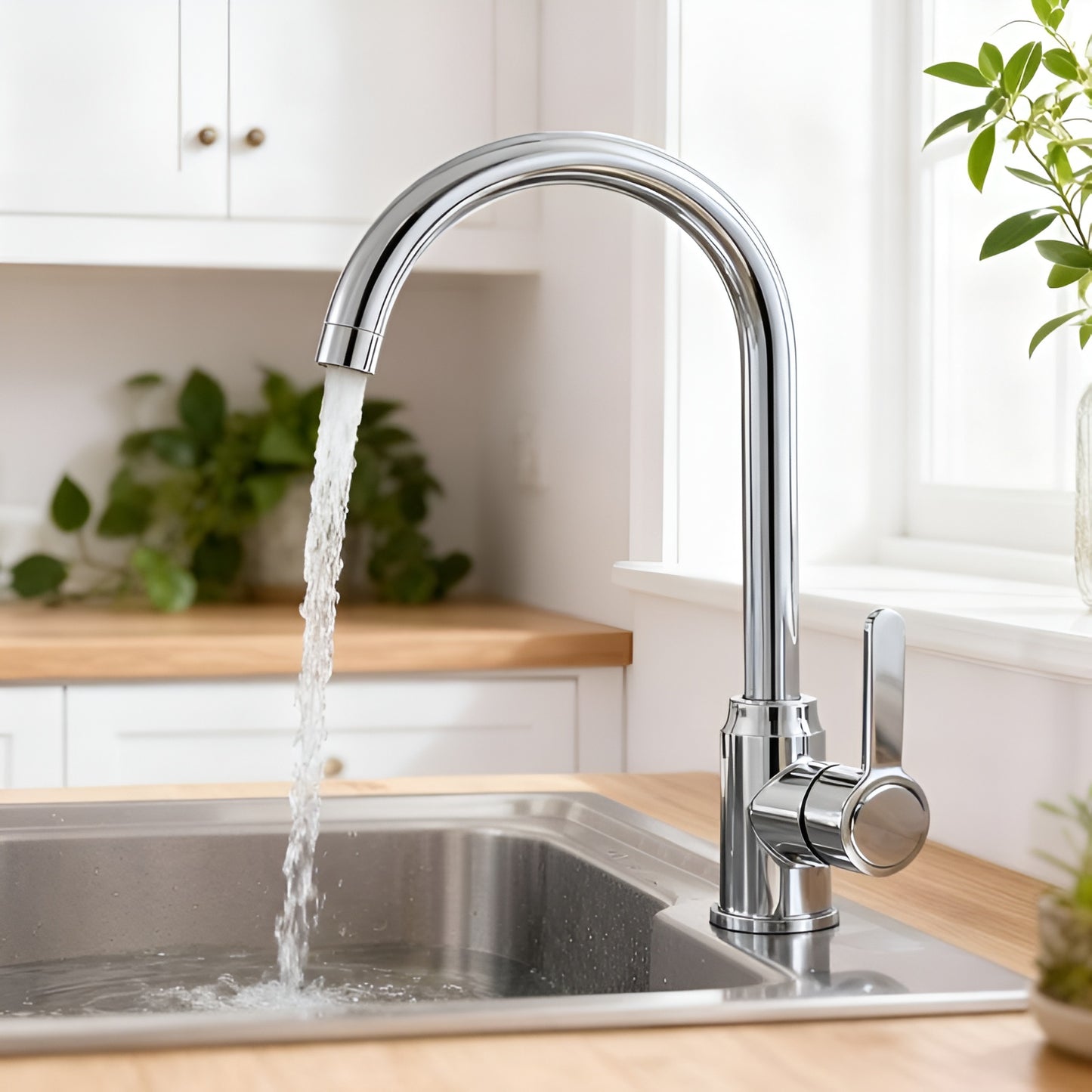 Abbasali Stainless Steel Kitchen Bathroom Water Sink Faucet