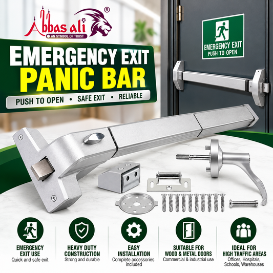 Door Closer with Hold-Open Arm – Complete Installation Kit