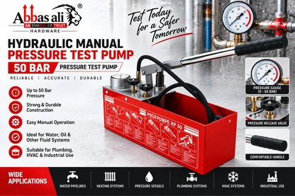 Hydraulic Manual Pressure Test Pump 50 Bar Pressure Test Pump